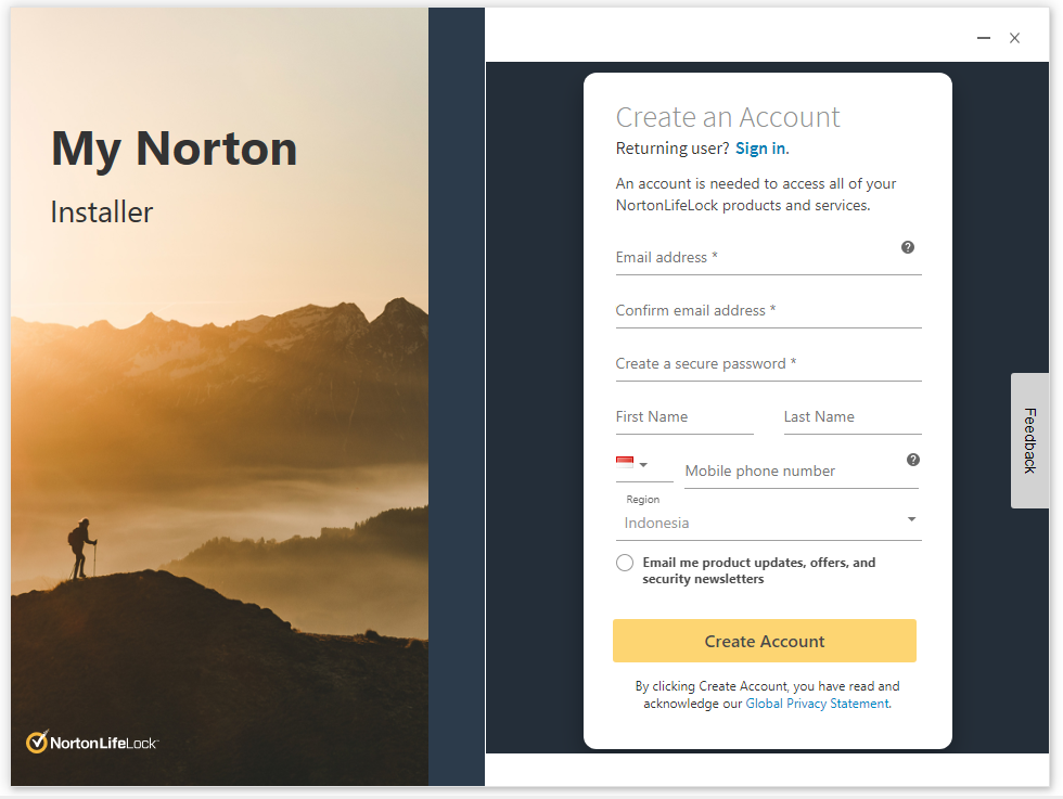 Cara Install Antivirus Norton